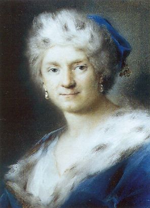 Self Portrait as Winter by Rosalba Carriera, hand-painted oil reproduction