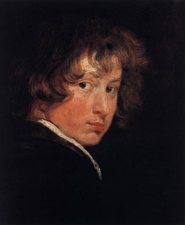 Self-Portrait at the Age of Sixteen by Sir Anthony van Dyck, hand-painted oil painting reproduction