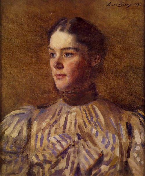 Self Portrait by Cecilia Beaux, hand-painted oil reproduction