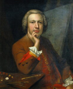 Self Portrait 1742 by Arthur Devis, hand-painted oil painting reproduction