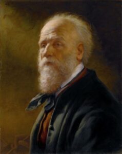 Self portrait by Friedrich von Amerling, hand-painted oil painting reproduction