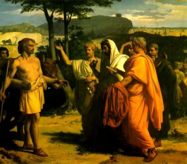 Cincinnatus Receiving Deputies of the Senate by Alexandre Cabanel, hand-painted oil painting reproduction