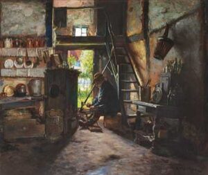 Sensendengler by Anders Montan, hand-painted oil painting reproduction
