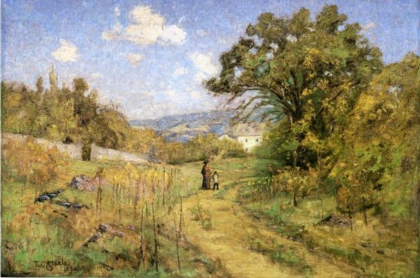 September by Theodore Clement Steele, hand-painted oil painting reproduction
