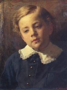Sergey Kramskoy by Ivan Nikolaevich Kramskoy, hand-painted oil painting reproduction