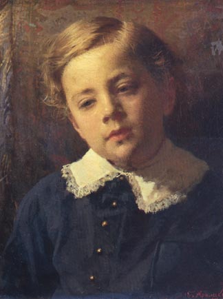 Sergey Kramskoy by Ivan Nikolaevich Kramskoy, hand-painted oil reproduction