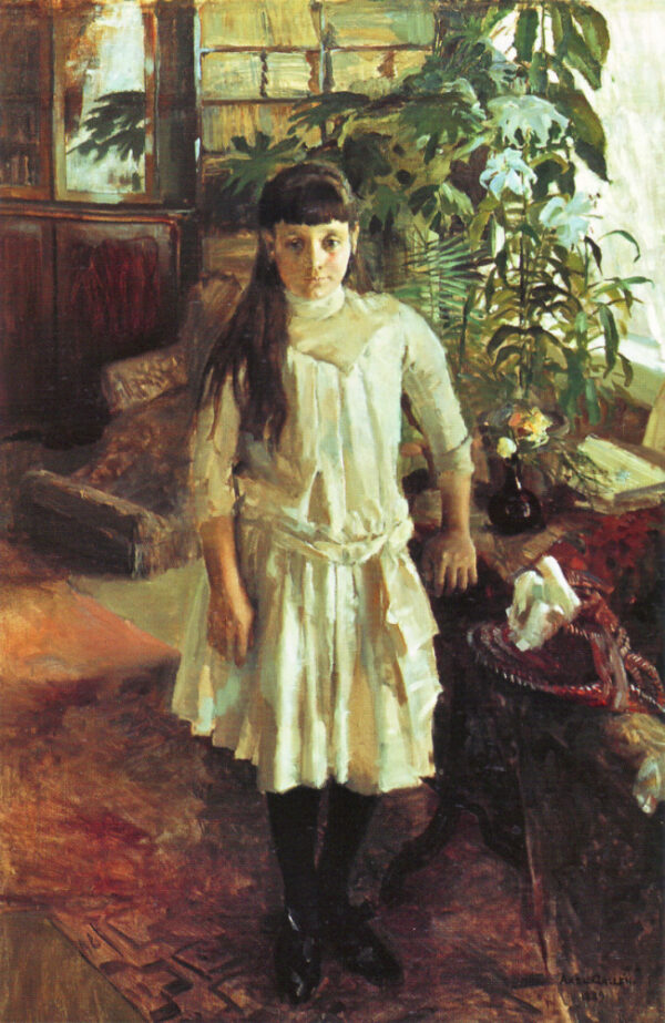 Portrait Of Sissi Serlachius by Akseli Gallen-Kallela, hand-painted oil painting reproduction