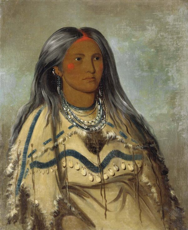 Sha ko ka, Mint, a Pretty Girl by George Catlin, hand-painted oil painting reproduction