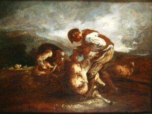 Sheep Shearing by Thomas Barker of Bath, hand-painted oil painting reproduction
