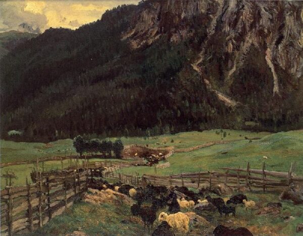Sheepfold in the Tirol by John Singer Sargent, hand-painted oil painting reproduction