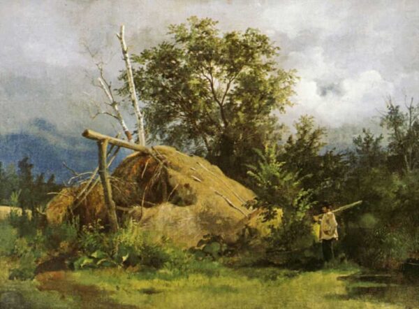 Shelter of Branches by Ivan Shishkin, hand-painted oil reproduction