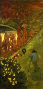 Shepherd in the Valley of Chateauneuf by Paul Sérusier, hand-painted oil painting reproduction