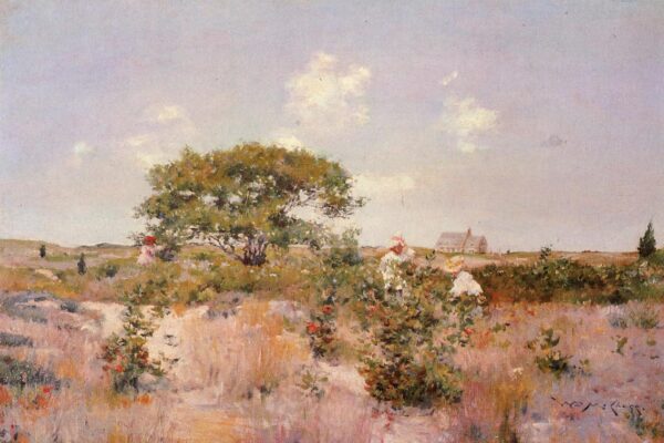 Shinnecock Landscape c by William Merritt Chase, hand-painted oil painting reproduction