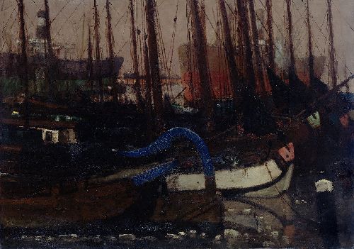 Ships in the ice by George Hendrik Breitner, hand-painted oil reproduction