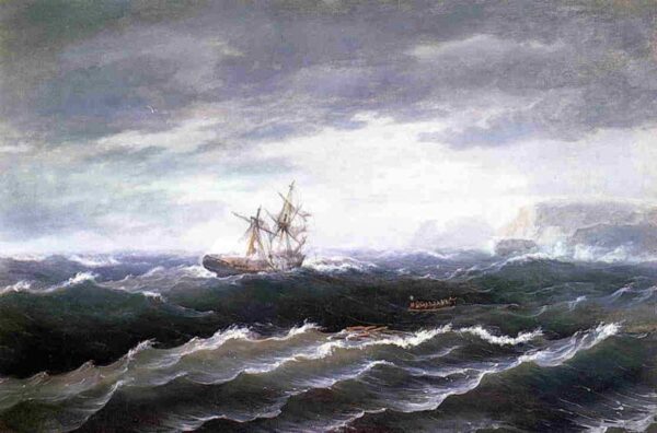 Shipwreck by Thomas Birch, hand-painted oil painting reproduction