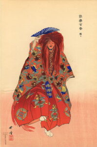 Shojo (Monkey) by Tsukioka Kogyo, hand-painted oil painting reproduction