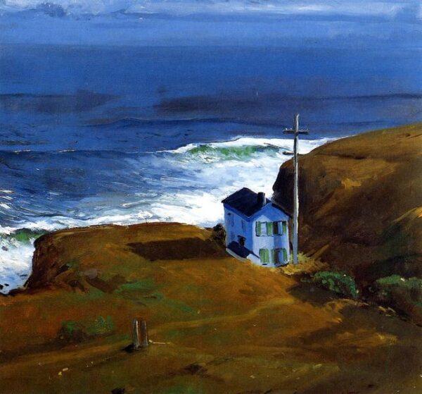 Shore House by George Bellows, hand-painted oil reproduction