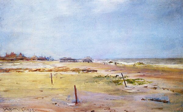 Shore Scene by William Merritt Chase, hand-painted oil painting reproduction