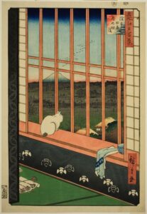 Asakusa Rice Field During the Cock Festival at Otori Shrine by Ando Hiroshige, hand-painted oil painting reproduction