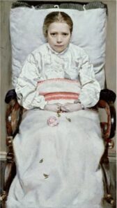 Sick Girl by Christian Krohg, hand-painted oil painting reproduction
