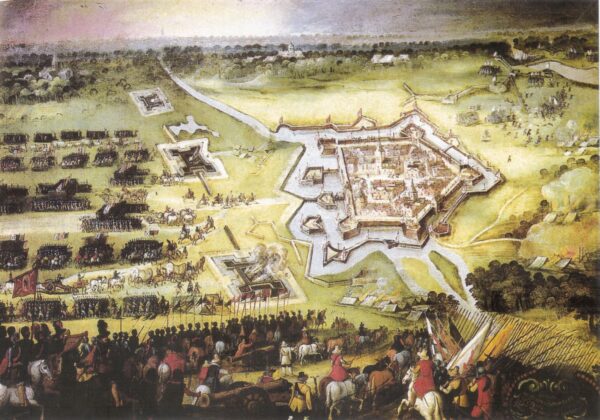 Siege of Groenlo by Pieter Snayers, hand-painted oil painting reproduction