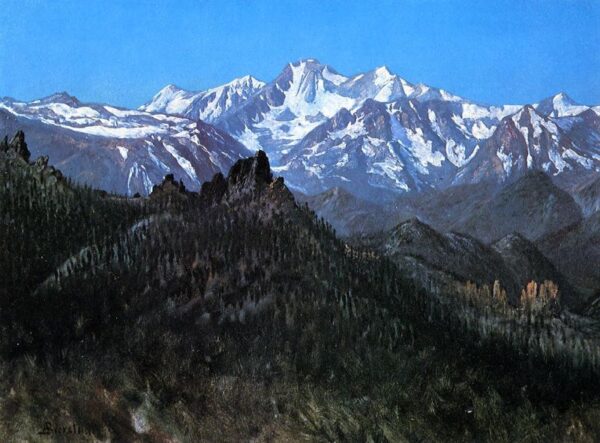 Sierra Nevada by Albert Bierstadt, hand-painted oil painting reproduction