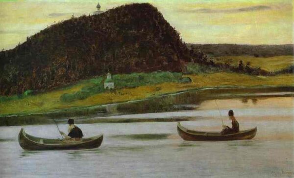 Silence by Mikhail Nesterov, hand-painted oil painting reproduction