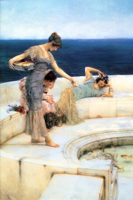 Silver Favourites by Lawrence Alma-Tadema, hand-painted oil reproduction