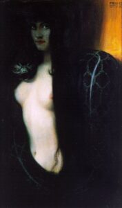 Sin by Franz von Stuck, hand-painted oil painting reproduction