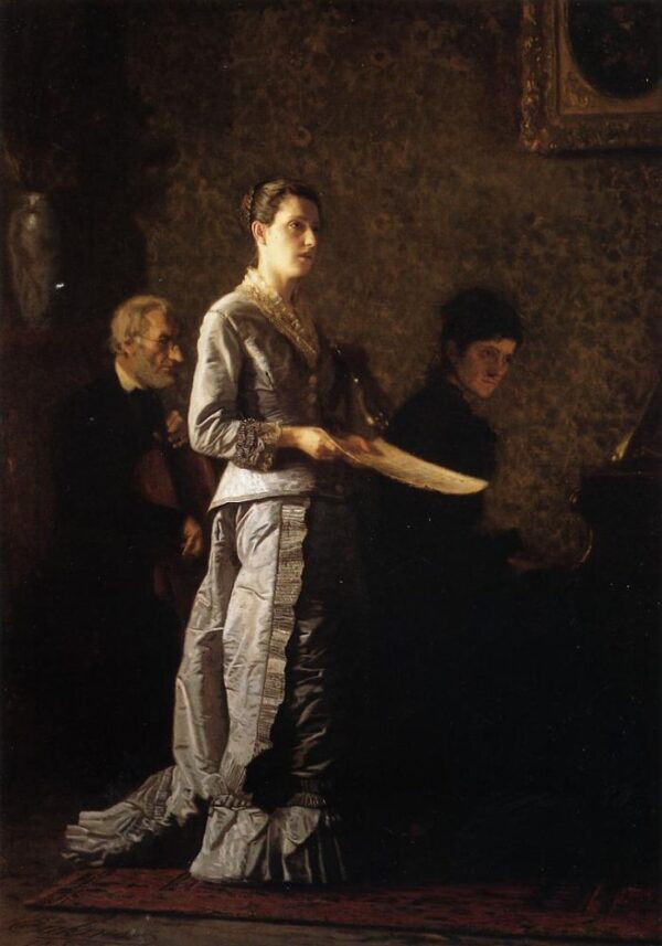 Singing a Pathetic Song by Thomas Eakins, hand-painted oil painting reproduction