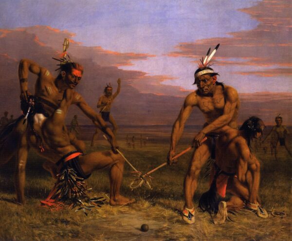 Sioux Playing Ball by Charles Deas, hand-painted oil painting reproduction