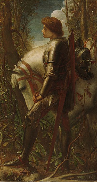Sir Galahad by George Frederic Watts, hand-painted oil reproduction
