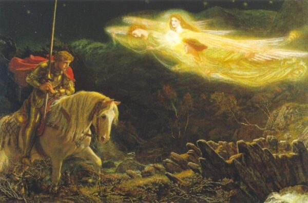 Sir Galahad by Arthur Hughes, hand-painted oil painting reproduction