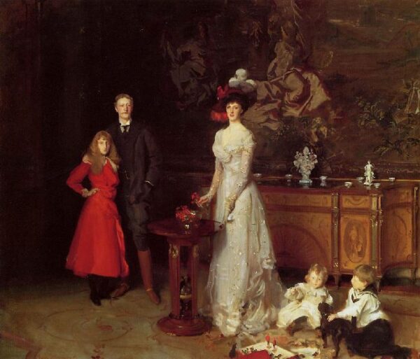 Sir George Sitwell and Family by John Singer Sargent, hand-painted oil painting reproduction