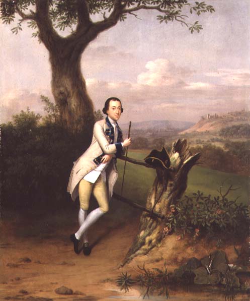 Sir John Van Hatten 1753 by Arthur Devis, hand-painted oil reproduction