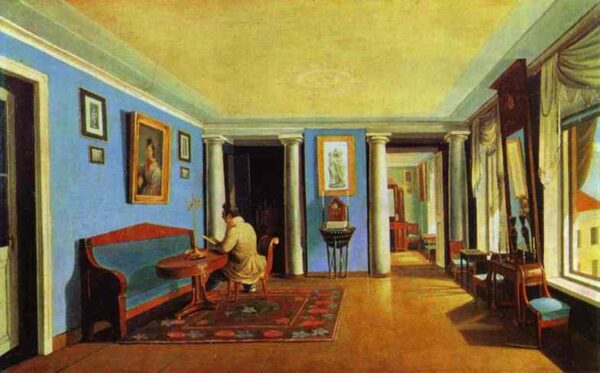 Sitting-Room by Kapiton Zelentsov, hand-painted oil painting reproduction