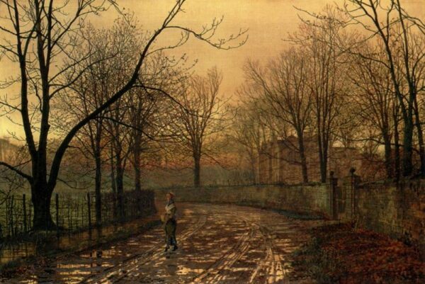 Sixty-Years Ago by John Atkinson Grimshaw, hand-painted oil painting reproduction