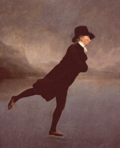 Portrait of The Reverend Robert Walker Skating by Henry Raeburn, hand-painted oil painting reproduction