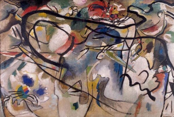 Sketch for Composition V by Wassily Kandinsky, hand-painted oil painting reproduction
