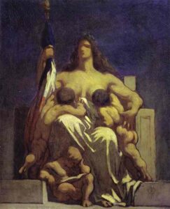 Sketch for La R by Honoré Daumier, hand-painted oil painting reproduction