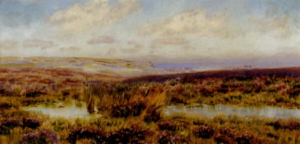 Sketch of Fylingdales Moor by John Brett, hand-painted oil painting reproduction