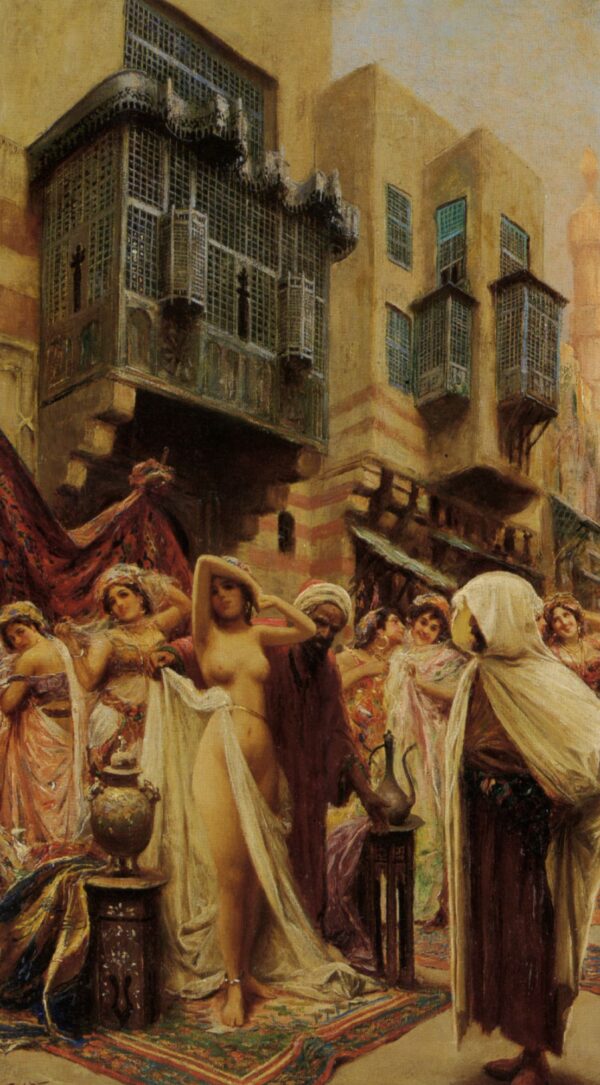 Slave Auction by Fabio Fabbi, hand-painted oil painting reproduction