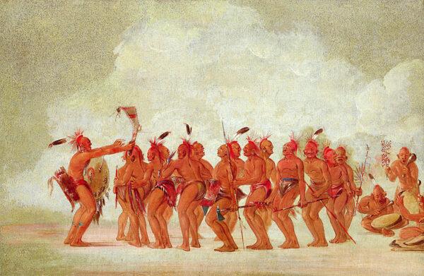 Slave Dance, Sac and Fox by George Catlin, hand-painted oil painting reproduction