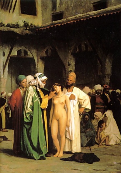 Slave Market by Jean-Léon Gérôme, hand-painted oil reproduction