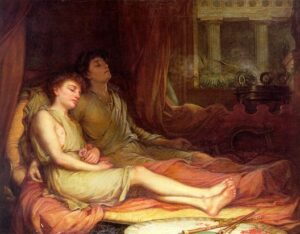 Sleep and His Half Brother Death by John William Waterhouse, hand-painted oil painting reproduction