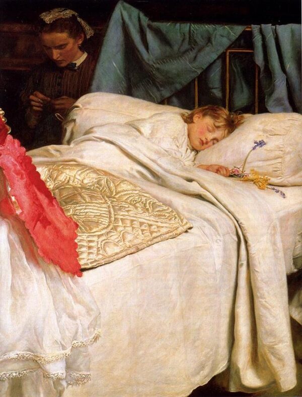 Sleeping by John Everett Millais, hand-painted oil painting reproduction
