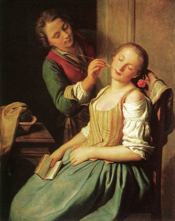 Sleeping Girl by Pietro Rotari, hand-painted oil reproduction