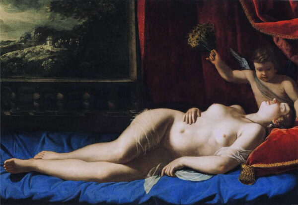 Sleeping Venus by Artemisia Gentileschi, hand-painted oil painting reproduction
