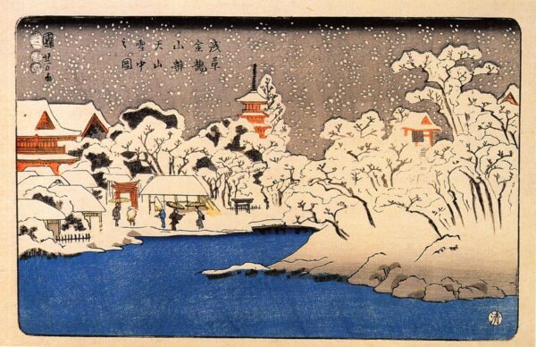 Snow by Utagawa Kuniyoshi, hand-painted oil painting reproduction