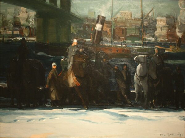 Snow Dumpers by George Bellows, hand-painted oil painting reproduction